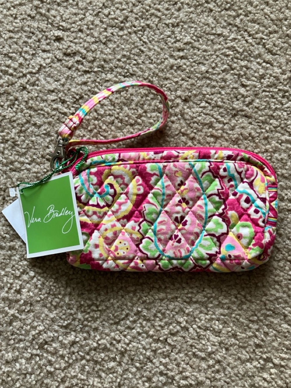 NWT Vera Bradley Wristlet in Capri Melon
